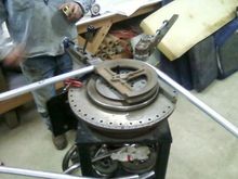Joe helping out with the bending