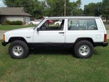 The tires lifted it 2"