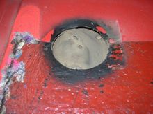 My access holes for the shock bolts. My first mod when I bought the Jeep when I was installing the first lift.