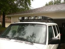 Light Bar on Homemade Roof Rack