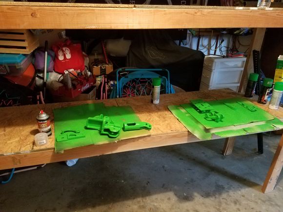 Vht engine enamel and clear coat.