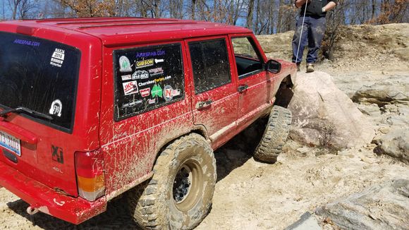 Need to bump stop the rear so my tire doesn't get caught on the Helen Keller cut fender.