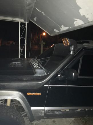 Looks good and so far the jeep seems to be running better. PO had a homemade cai on it so snorkel versus that is night and day. Gas mileage has seem to get better and better throttle reaponse.