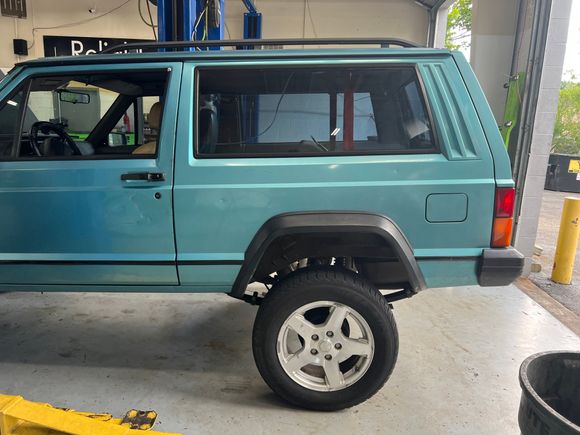 Rear left after new leaf springs