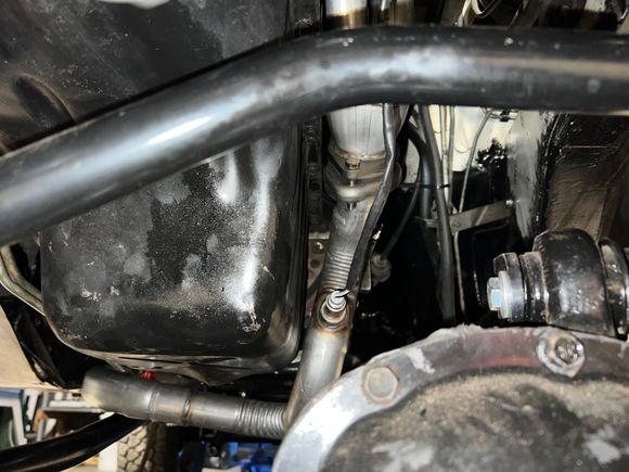 New O2 sensor installed on new downpipe 