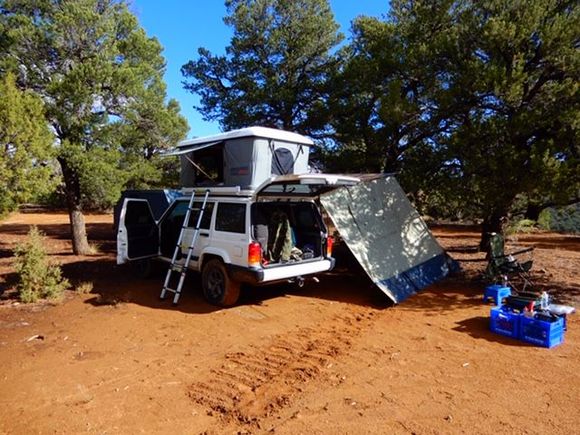 Drying out after three days of rain. The ARB annex saved the day(s)!
