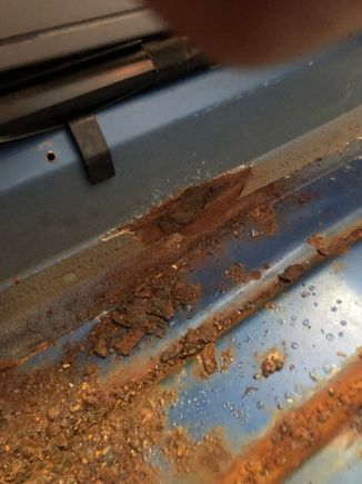 Passenger seem rust spot mentioned 