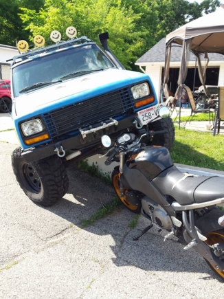 Squished motorcycle anyone?