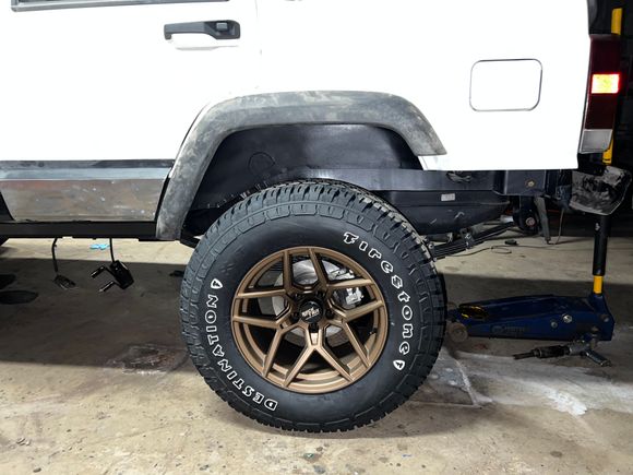 Wheel test fit 