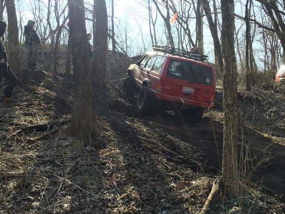 Winching up the hill
