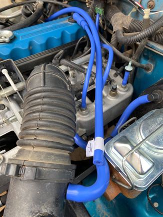 Here’s the way they it was going to be with the amount of hose they gave me. I didn’t like the sharp bend and it reating in the master cylinder. 