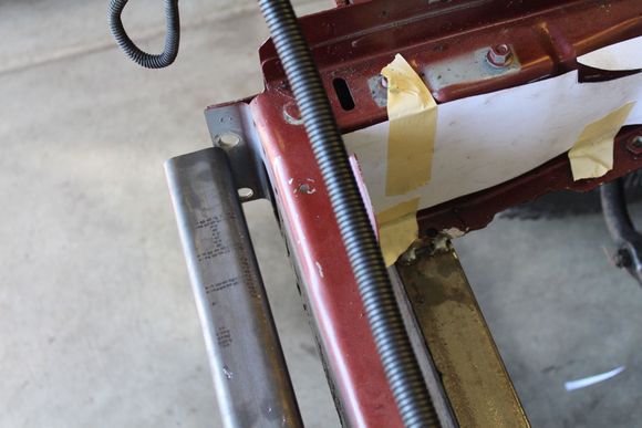 The weak front U shaped channel is coming off to be replaced by a 2 X 6 .120 wall rectangular tube.