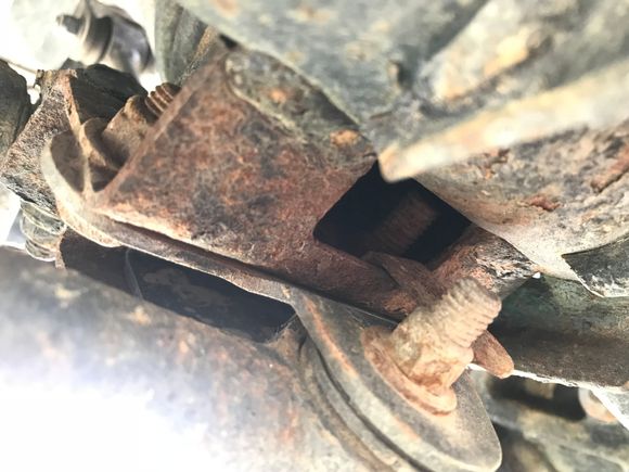 A view of the flag nut in the back 