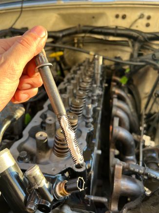 I remembered to put sealant on #11, but forgot to drop #14 in the head before setting it on the block. 