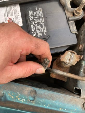 Plug to no-where by the right light , on engine compartment.