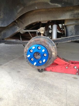 spidertrax adapters mounted change to 5x5 bolt pattern and add 1" space
