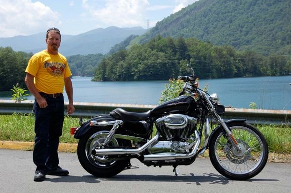 Just before entering the Dragons Tail. US HWY 129. 318 curves in 11 miles.