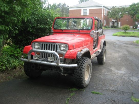 friends yj its an okay jeep but haha lets see hes got the same tires as me is he copying me ?