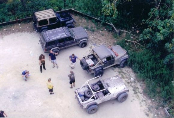 top of a fire tower looking down