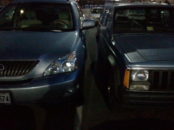 If your stupid enough to park your lexus over the line, cause you think you got money and can do what you want, then you can crawl thru the passenger side.