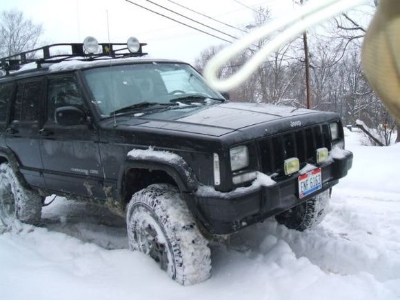 Playing in the snow!