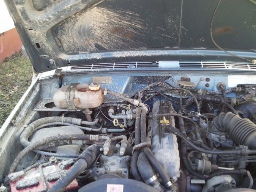 mud inside the engine compartment