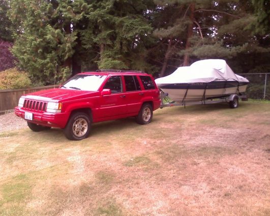 parked in my dads back yard