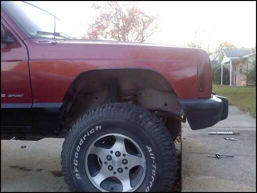 fronts all trimmed up