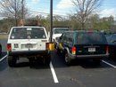 sitting next to a stock xj