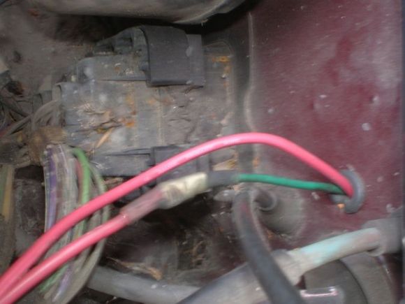 i had to use the same color wire, but found some of the same gauge w/ dif't color. spliced &amp; pulled through firewall (using grommet)