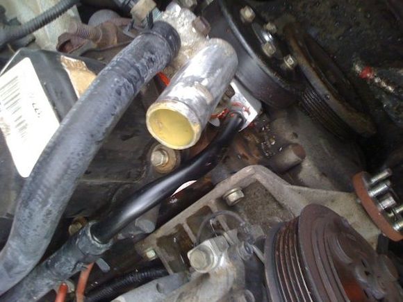 Fresh t-stat installed, new heater hoses