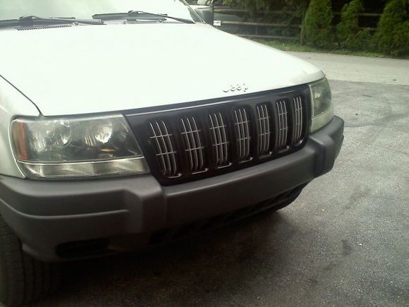 Chrome grill had to go.