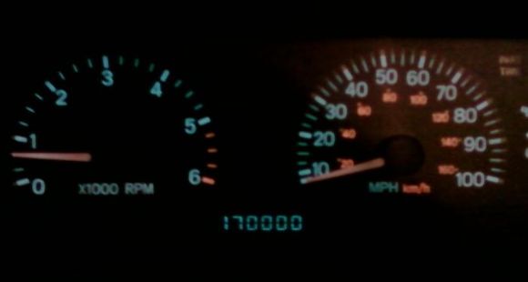 He just reached the 170,000 miles (Oct. 22, 2011)