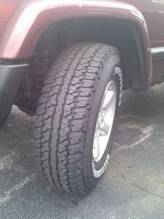 Stock ride height, no spacers..
No rubbing at all, even at full rotation!