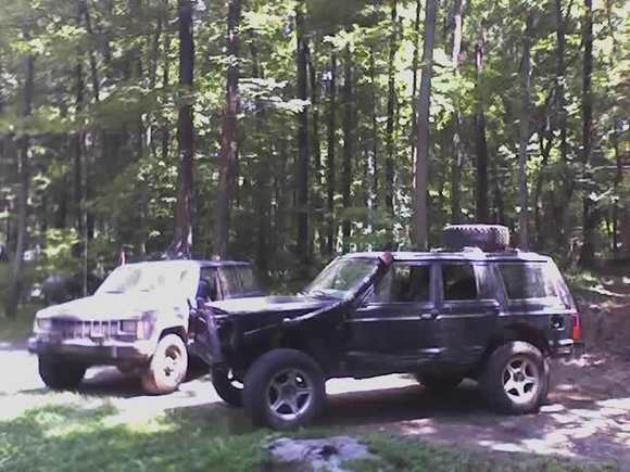 My DD Jeep with no doors and my new Jeep