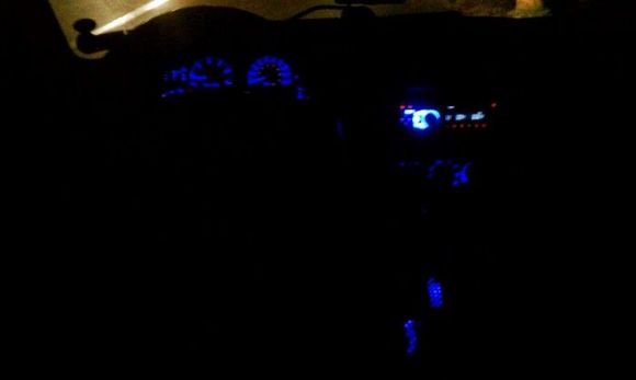 Blue LED Instrument, AC, Switches and Shifter light conversion.