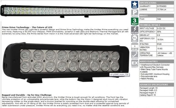 VisionX Lightbar
