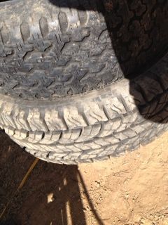 top tire old. bottom new