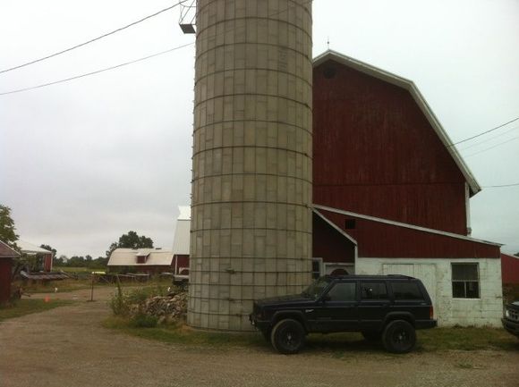 at my bosses farm