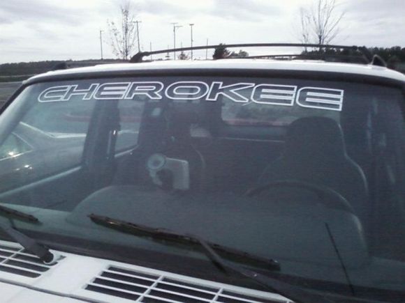 cherokee windshield decal