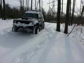 snow wheelin'