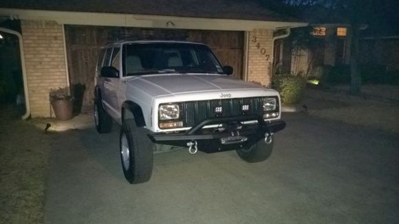 winch bumper installed