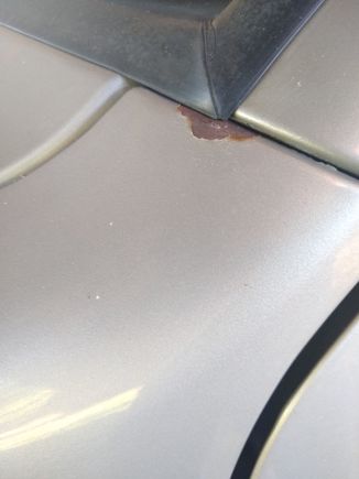 rust spot on drivers fender