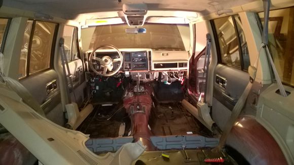 Floors partially stripped and bedlined. Holes repaired. Still have not pulled the dash middle of the floor.
