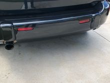 Fresh painted rear bumper cover 