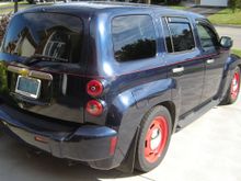 Wrapped around the back lift gate