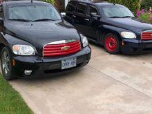 The BlackSwan, 2011 2LT on the left and Oldblue, 2007 LS on the right