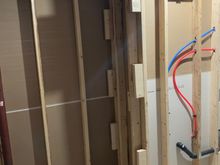 These walls are on the family room side. 