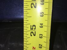 Drivers front 25 1/4”