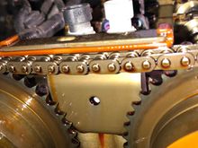 This was mine after just 20,000 miles , never buy a cheap EBay chain kit!

Cloyes 9-4201 SX for timing chain and 9-4202 SX for balance shaft chain . Just chains and guides and install a front guide upper bolt replacement for the front guide. 